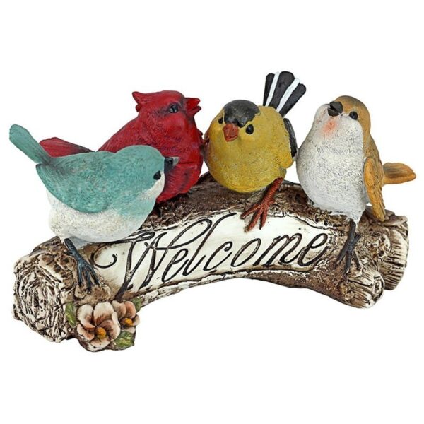 Design Toscano QM223531 10 1/2 Inch Birdy Welcome Statue