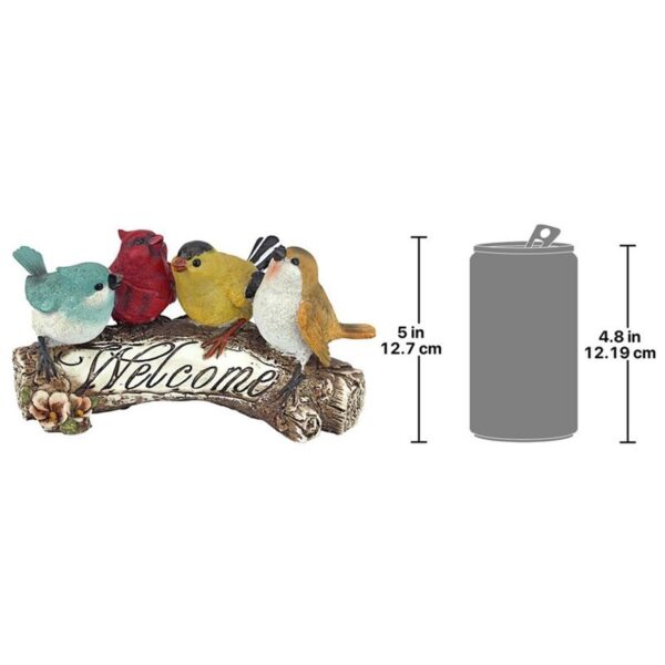 Design Toscano QM223531 10 1/2 Inch Birdy Welcome Statue