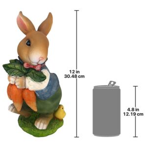 Design Toscano QM226181 7 Inch Bunny Hop Father Rabbit Statue