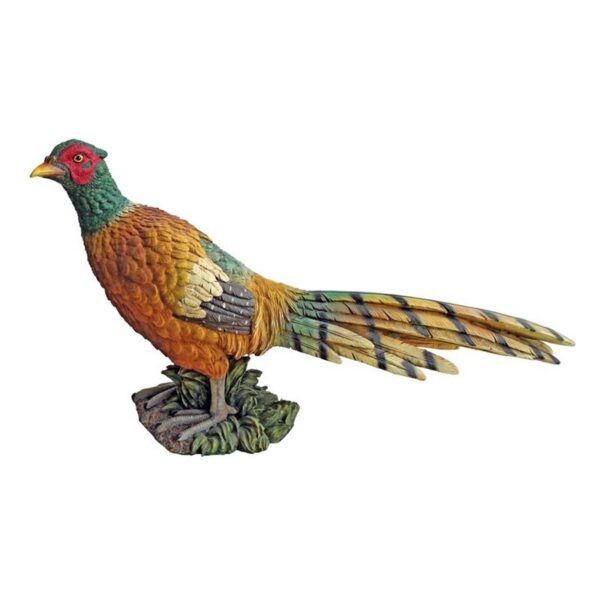 Design Toscano QM22658 19 Inch Standing Pheasant Game Bird Statue