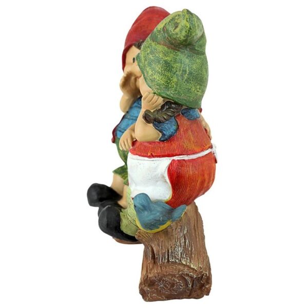 Design Toscano QM2360700 8 Inch Telling Secrets Gnome Statue