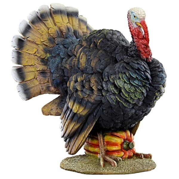 Design Toscano QM2373100 10 Inch North American Turkey Statue