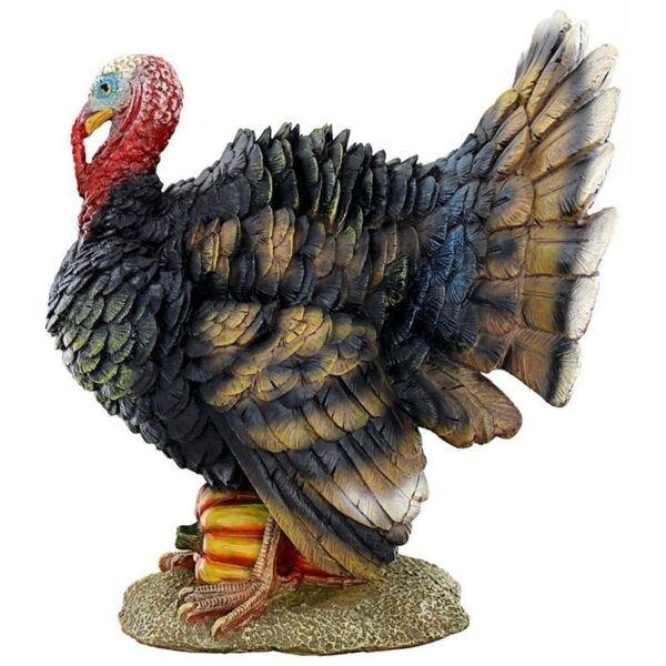 Design Toscano QM2373100 10 Inch North American Turkey Statue