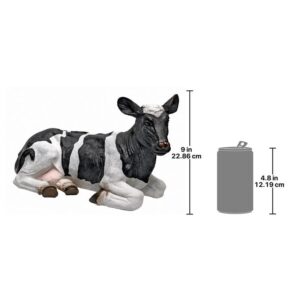 Design Toscano QM24251001 8 Inch Daisy the Lounging Cow Statue