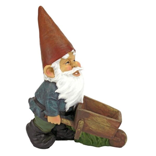 Design Toscano QM2433000 5 Inch Wheelbarrow Willie Garden Gnome Statue