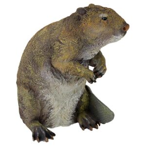 Design Toscano QM2447200 9 Inch Standing Beaver Statue