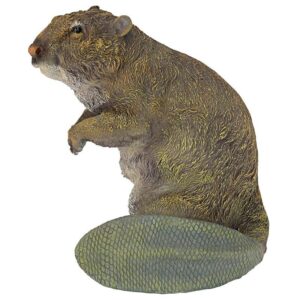 Design Toscano QM2447200 9 Inch Standing Beaver Statue