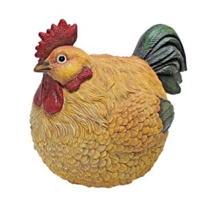 Design Toscano QM24520001 7 Inch Roly Poly Ball of Chicken Statue