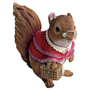 Design Toscano QM24685000 6 Inch Grandmother Squirrel Statues