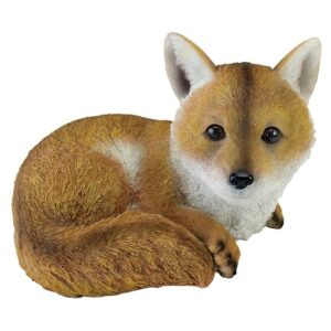 Design Toscano QM2585100 7 1/2 Inch Diablo the Baby Red Fox Statue