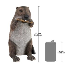 Design Toscano QM2677800 9 Inch Dam Building Beaver Statue