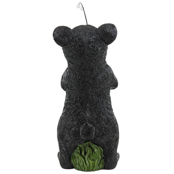 Design Toscano QM2703200 6 1/2 Inch Fishing Black Bear Statue