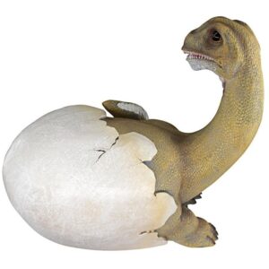 Design Toscano QM2727800 10 1/2 Inch Baby Brachiosaurus Dino Egg Statue