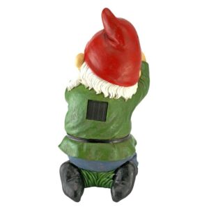 Design Toscano QM2779900 6 Inch Smile for Me Solar Gnome Statue