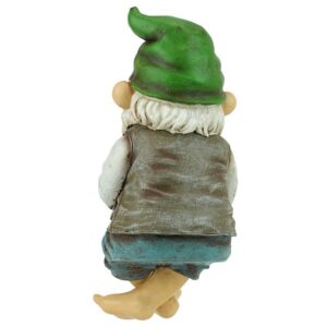 Design Toscano QM2806500 4 Inch Ziggy the Fishing Gnome Sitter Statue