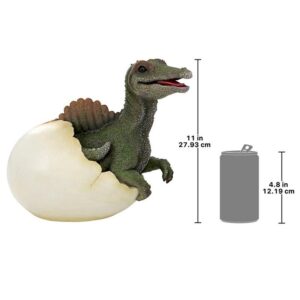 Design Toscano QM2824700 12 1/2 Inch Spinosaurus Dinosaur Egg Statue