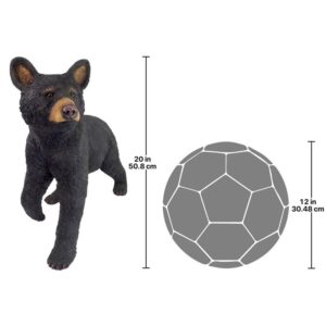 Design Toscano QM2830700 20 1/2 Inch Snooping Cub Black Bear Statue