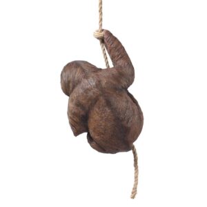 Design Toscano QM2890800 8 Inch Sloth Hanging from Rope