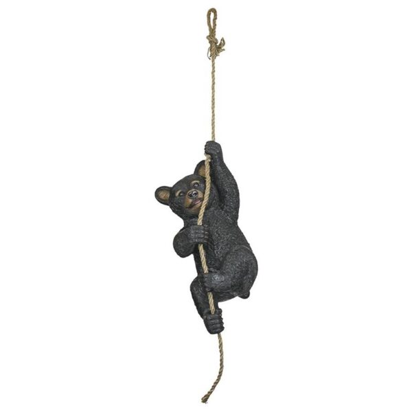 Design Toscano QM2897000 7 Inch Swinging Bocephus Bear on Rope Statue