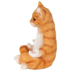 Design Toscano QM2936400 6 Inch Zen Kitty Meditating Cat Statue