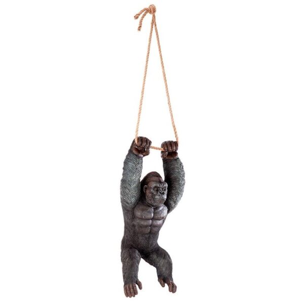 Design Toscano QM2958300 10 1/2 Inch Gorilla Hanging from Rope