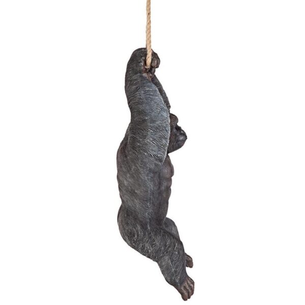 Design Toscano QM2958300 10 1/2 Inch Gorilla Hanging from Rope