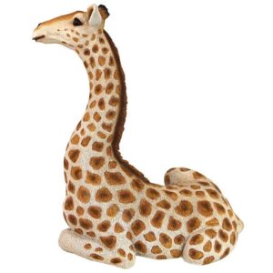 Design Toscano QM3019700 8 1/2 Inch Zari the Resting Giraffe Statue, Medium