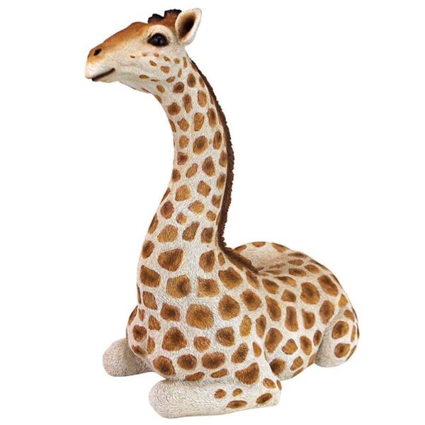 Design Toscano QM3019700 8 1/2 Inch Zari the Resting Giraffe Statue, Medium