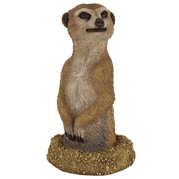 Design Toscano QM3143400 5 Inch Meerkat Coming Out of Ground Statue