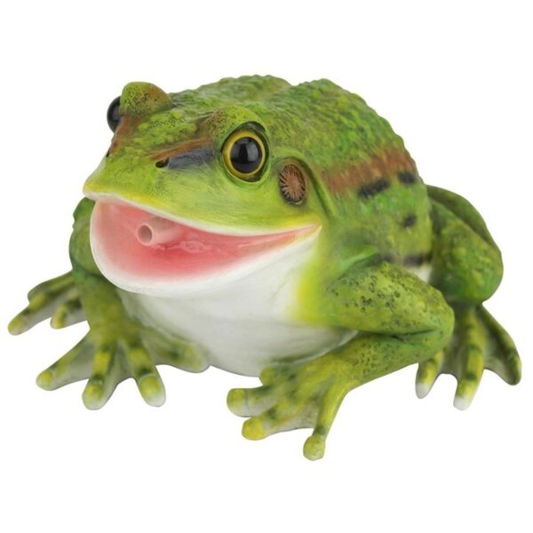 Design Toscano QM75110531 8 Inch Friendly Frog Piped Toad Spitter Statue