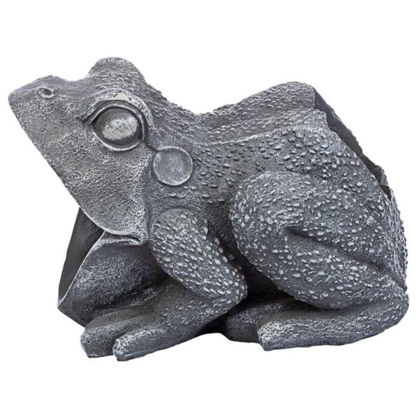 Design Toscano QM7512081 6 1/2 Inch Frog Gutter Guardian Downspout Statue