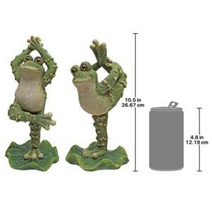 Design Toscano QM920894 5 Inch Boogie Down Dancing Frogs, Set of 2