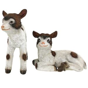 Design Toscano QM92305 12 1/2 Inch Set of Romeo and Juliet Goat Statues