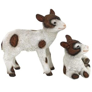 Design Toscano QM92305 12 1/2 Inch Set of Romeo and Juliet Goat Statues