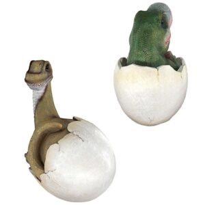 Design Toscano QM92728000 10 1/2 Inch Baby Dinosaur Eggs, Set of 2