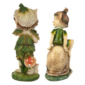 Design Toscano QM941400 Set Perry and Pixie Gnome Statues