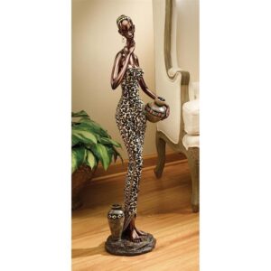 Design Toscano QS2166 7 1/2 Inch African Water Gatherer Statue