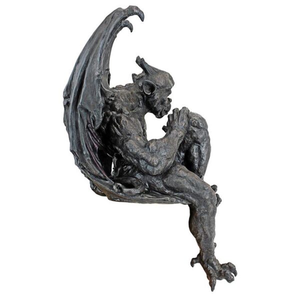 Design Toscano QS222893 9 1/2 Inch Old Studley Castle Gargoyle Sitter