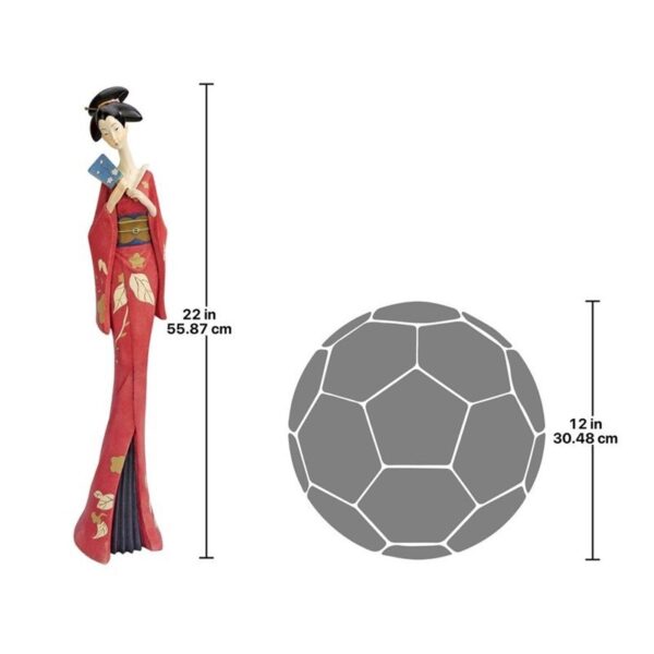 Design Toscano QS232258 7 Inch Teruha Geisha Statue