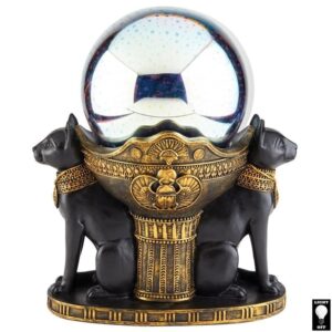 Design Toscano QS243001 6 1/2 Inch Egyptian Cat Goddess Bastet Globe Light