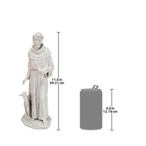 Design Toscano QS276335 4 Inch Bonded Marble St Francis of Assisi