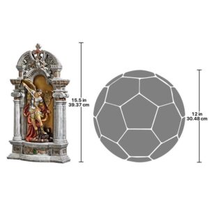 Design Toscano QS28022 8 1/2 Inch Niche of St Michael the Archangel