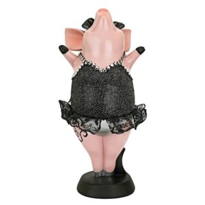 Design Toscano QS2814 5 Inch Hog Heaven Twinkle Toe Pig Statue