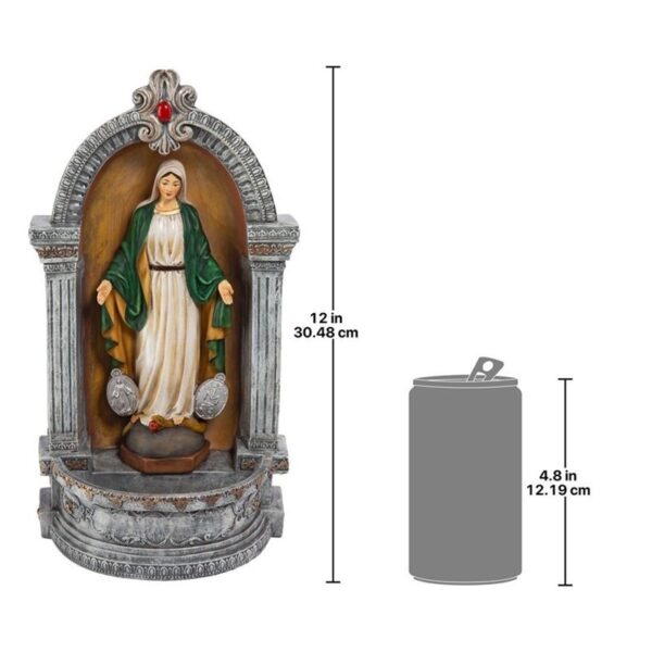 Design Toscano QS282314 7 Inch Virgin Mary of the Miraculous Medal Font