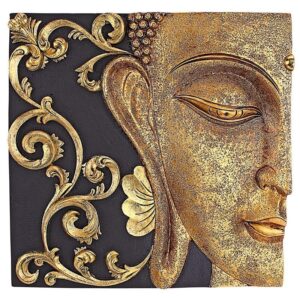 Design Toscano QS29068 10 1/2 Inch Mirrored Nirvana Dual Buddha Plaques