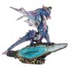 Design Toscano QS290928 8 1/2 Inch Geode Guardian Gothic Dragon Statue