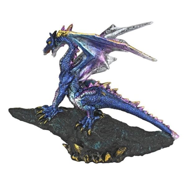 Design Toscano QS290928 8 1/2 Inch Geode Guardian Gothic Dragon Statue