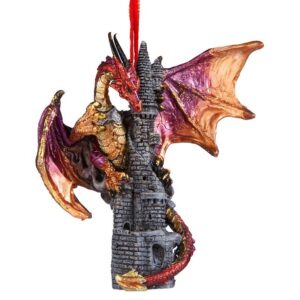 Design Toscano QS291250 4 1/2 Inch Zanzibar The Gothic Dragon Holiday Ornament