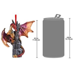 Design Toscano QS291250 4 1/2 Inch Zanzibar The Gothic Dragon Holiday Ornament