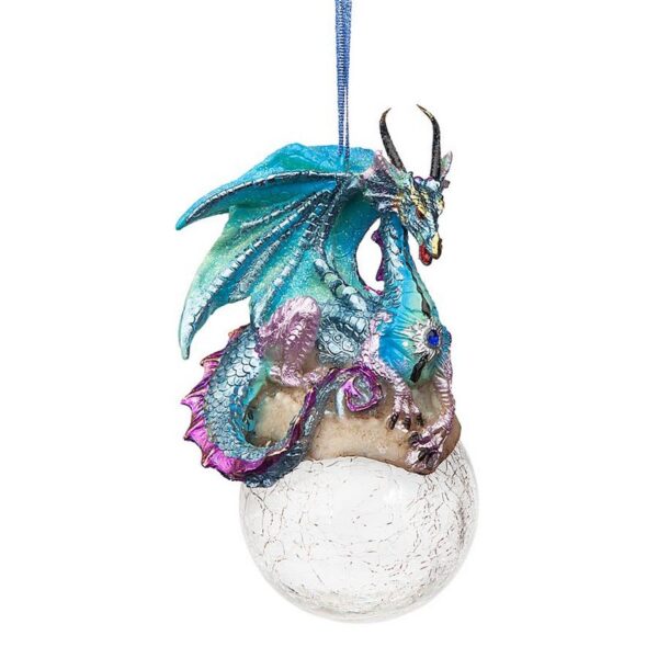 Design Toscano QS292913 3 1/2 Inch Frost The Gothic Dragon Holiday Ornament